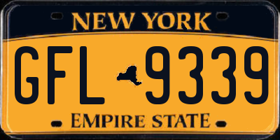 NY license plate GFL9339
