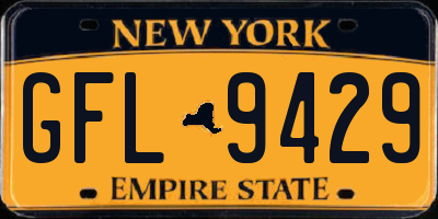 NY license plate GFL9429