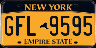 NY license plate GFL9595