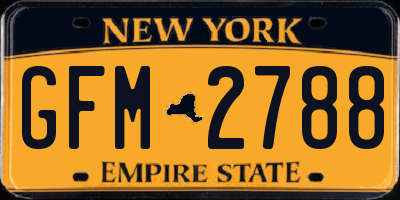 NY license plate GFM2788