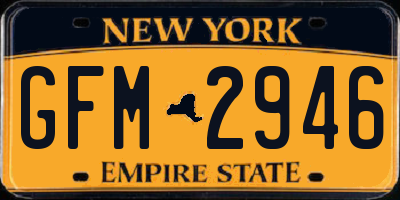 NY license plate GFM2946