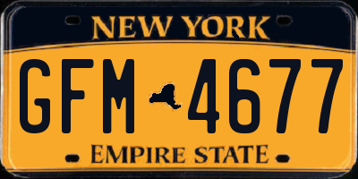 NY license plate GFM4677