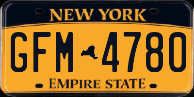 NY license plate GFM4780