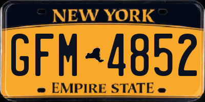 NY license plate GFM4852