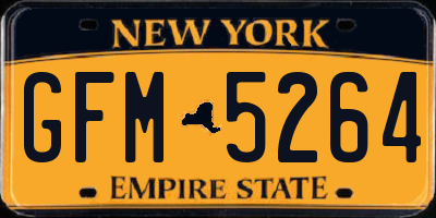 NY license plate GFM5264