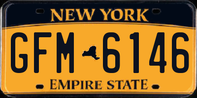 NY license plate GFM6146