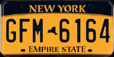 NY license plate GFM6164