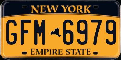 NY license plate GFM6979