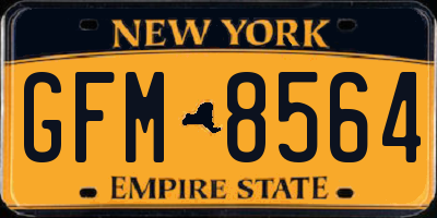 NY license plate GFM8564