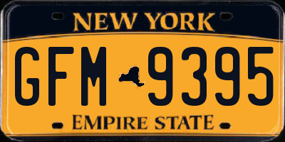 NY license plate GFM9395