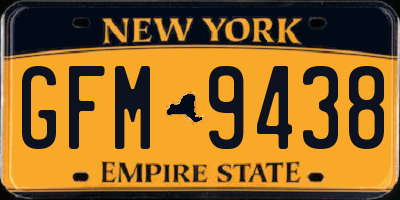 NY license plate GFM9438