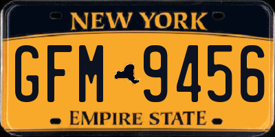 NY license plate GFM9456