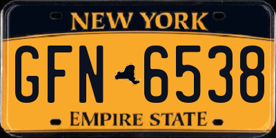 NY license plate GFN6538