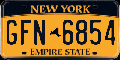 NY license plate GFN6854