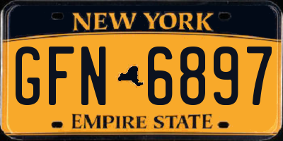 NY license plate GFN6897