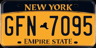 NY license plate GFN7095