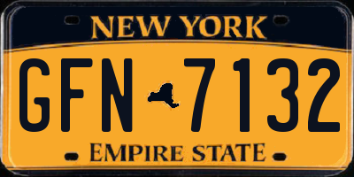 NY license plate GFN7132