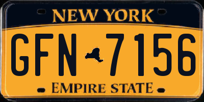 NY license plate GFN7156