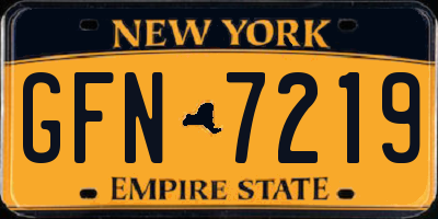 NY license plate GFN7219