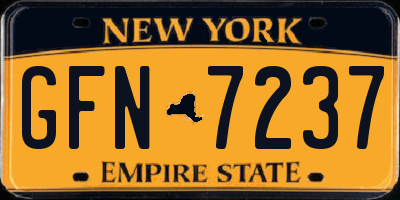 NY license plate GFN7237