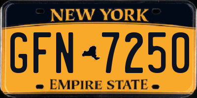 NY license plate GFN7250