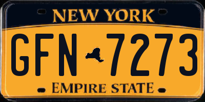 NY license plate GFN7273