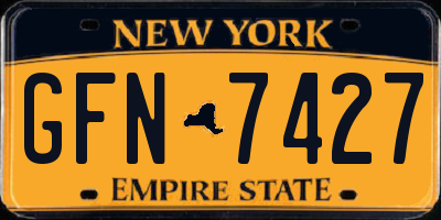 NY license plate GFN7427