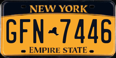 NY license plate GFN7446