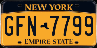 NY license plate GFN7799