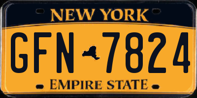 NY license plate GFN7824