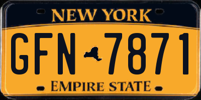 NY license plate GFN7871