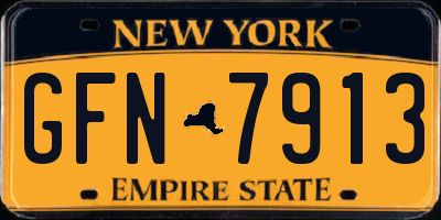 NY license plate GFN7913