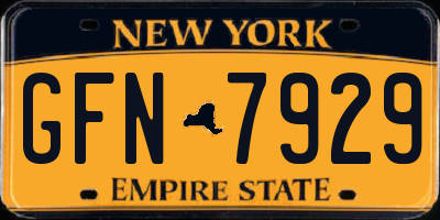 NY license plate GFN7929