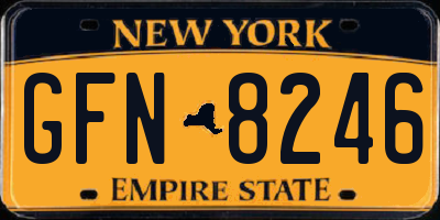 NY license plate GFN8246