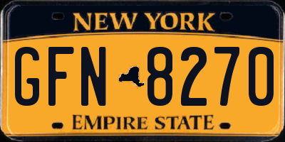 NY license plate GFN8270