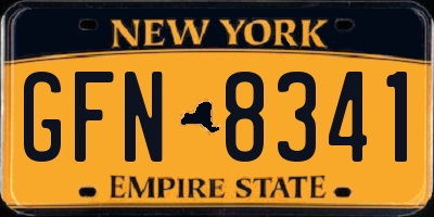 NY license plate GFN8341