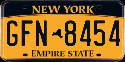 NY license plate GFN8454