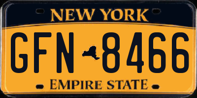 NY license plate GFN8466