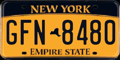 NY license plate GFN8480