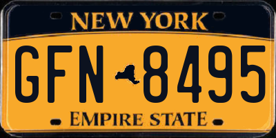 NY license plate GFN8495