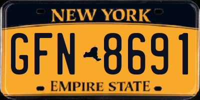 NY license plate GFN8691
