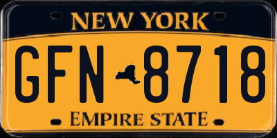 NY license plate GFN8718