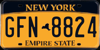 NY license plate GFN8824