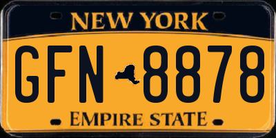 NY license plate GFN8878
