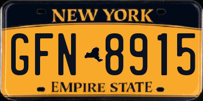 NY license plate GFN8915
