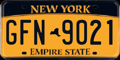 NY license plate GFN9021
