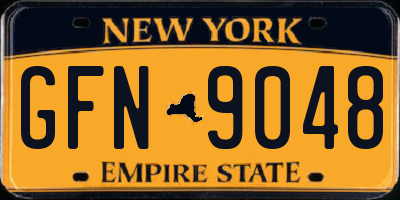NY license plate GFN9048