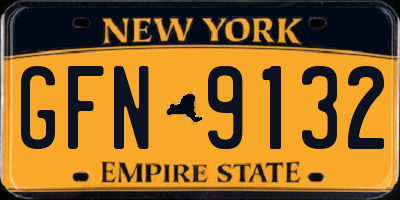 NY license plate GFN9132
