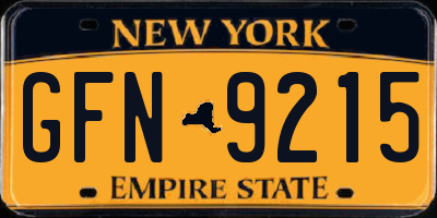 NY license plate GFN9215