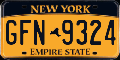 NY license plate GFN9324